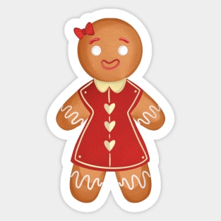 Cute Cookie Woman Sticker